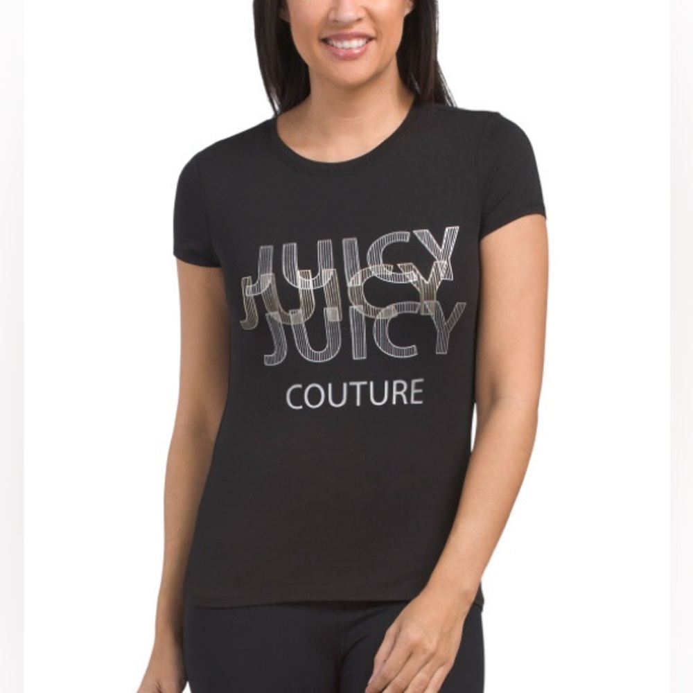 Juicy Couture Black Graphic T-Shirt